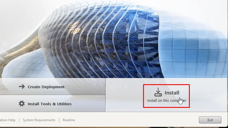 Bấm Install